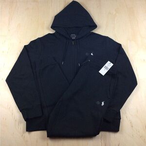 Polo Ralph Lauren Black Hoodie Sweatpants Set Small NWT Tracksuit